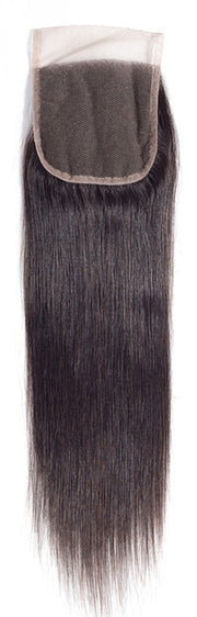 Virgin Gold Collection 4"x 4" Natural Straight Closure