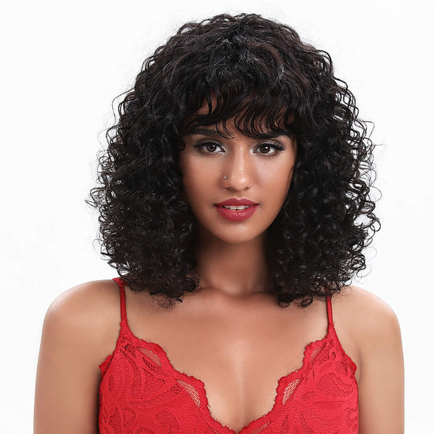 Sharon Brazilian Virgin Human Hair Fringe Wig