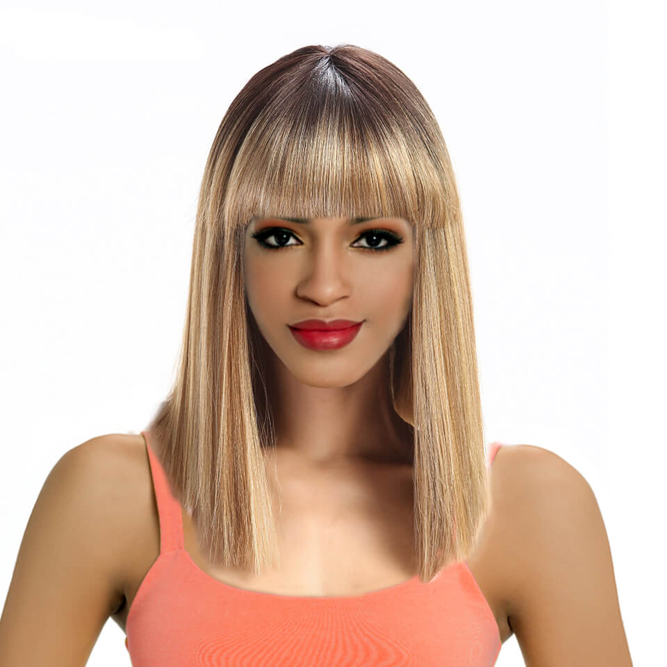 Tina Synthetic 101 Fringe Wig Synthetic Lace Parting Gem Wigs